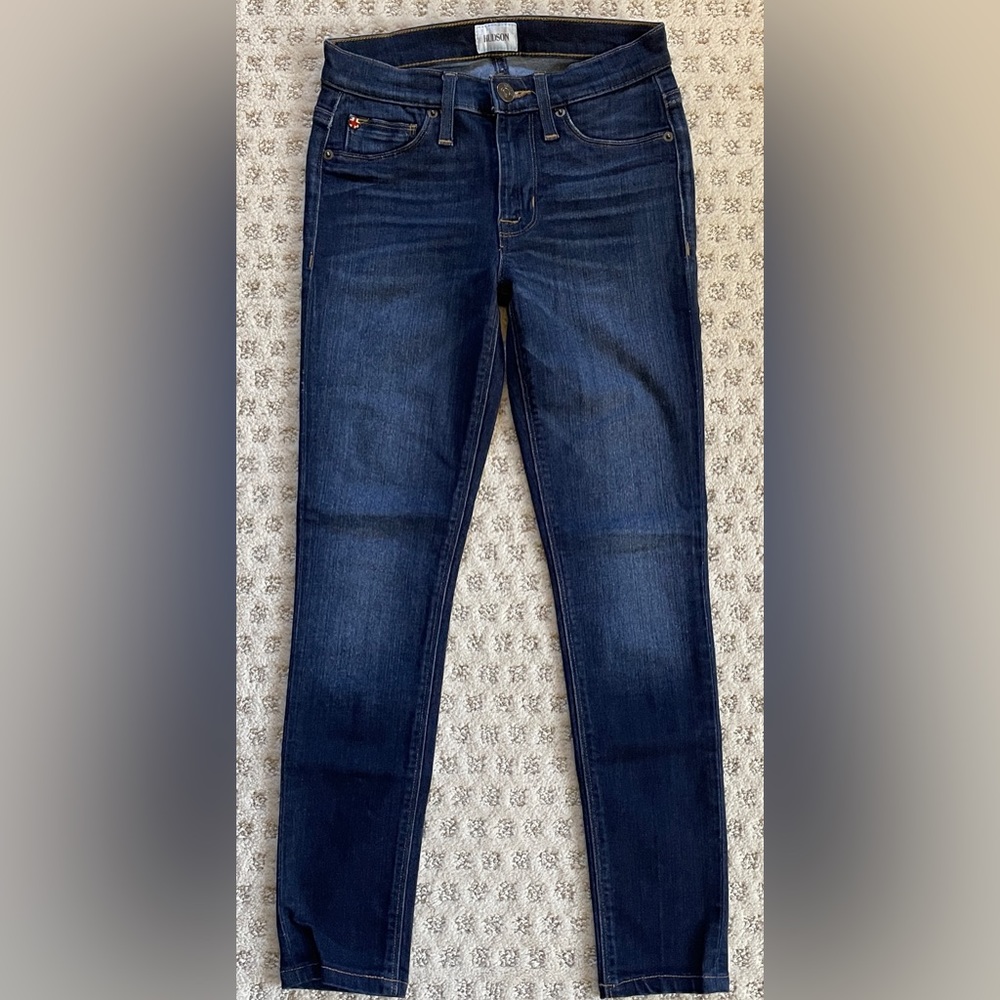 Hudson Skinny Jeans, Dark Denim